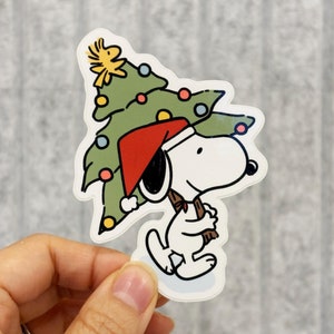 X-mas Snoopy Decal Stickers  | Laptop Decal | iphone & ipad stickers | Vinyl Sticker | Waterproof Sticker | limited time only