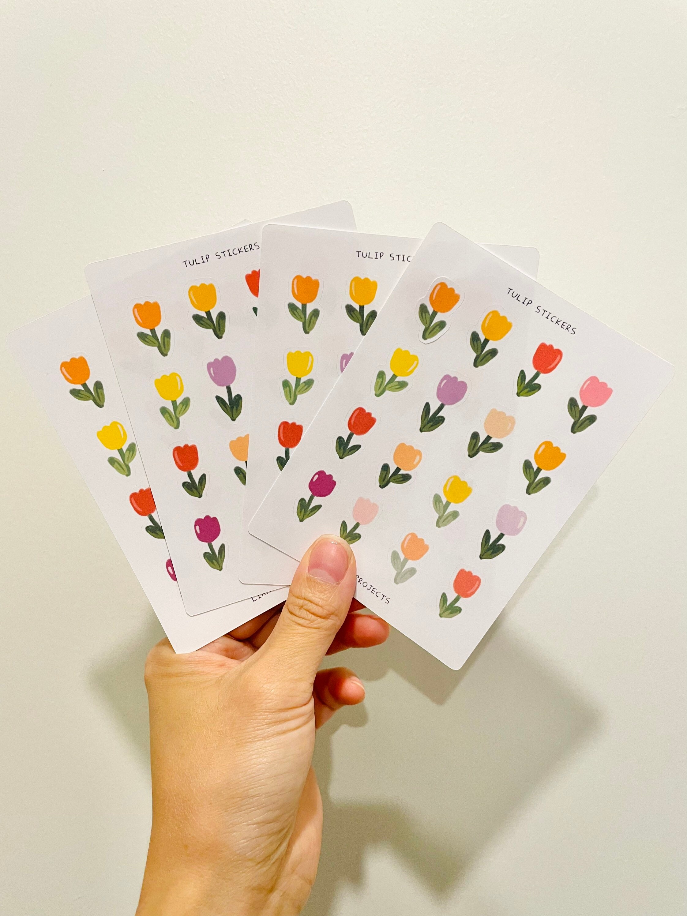 Tulip Planner Stickers | Mini Sticker Sheet, Journal Stickers - Etsy