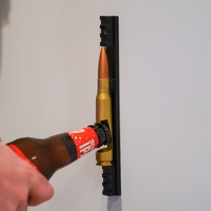 Rip N' Sip USA 50BMG Bullet Wall Mounted Bottle Opener (Once-Fired Bullet)