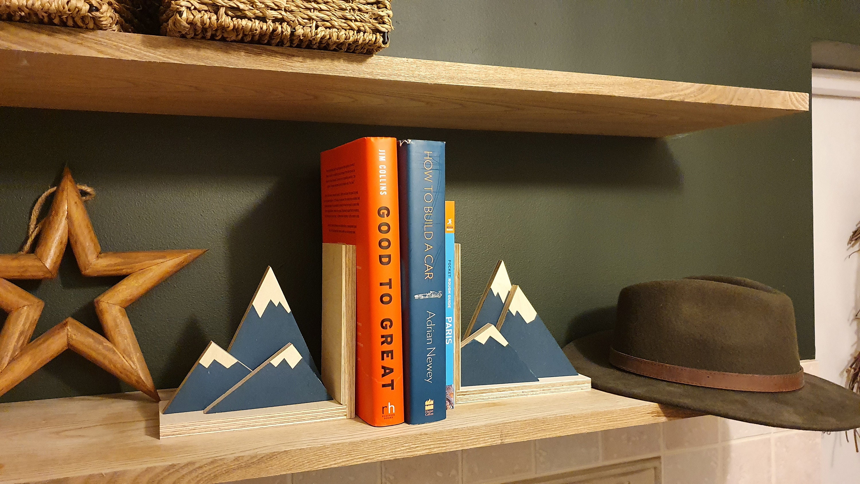 mountain bookends mountain bookends