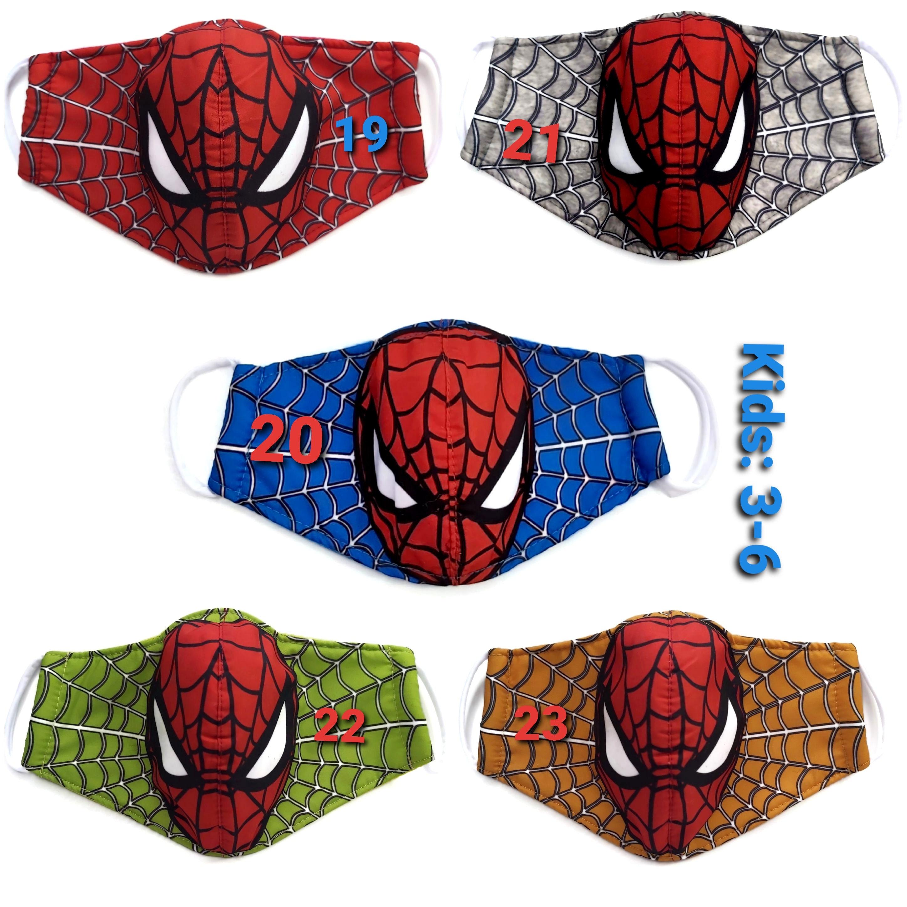 Kids Masks. Spider-man Kid's Masks. Reusable Kid Mask. | Etsy