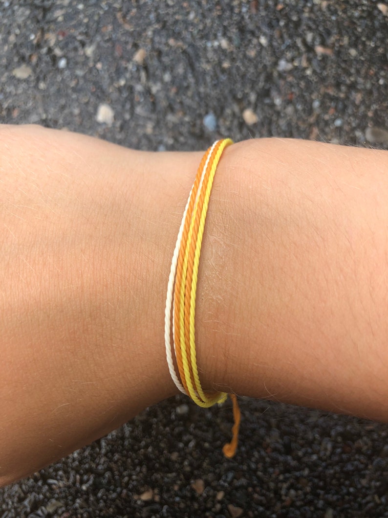 Pura vida yellow bracelet | Etsy
