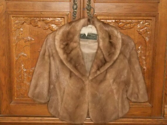 Autumn Haze Mink Vintage Capelet