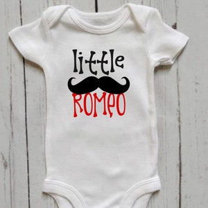 Little Romeo Bodysuit, Little Romeo, Shirt For Child, Shirt For Baby, Valentines Shirt
