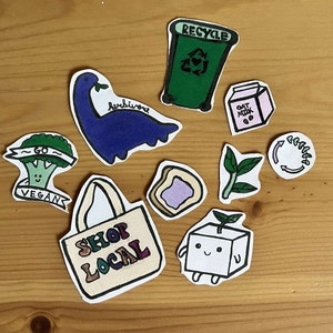 Autocollants à base de plantes