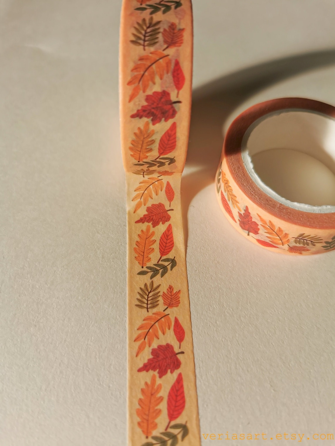 Autumn Leaves Washi Tape 15mm x 10m Leaves Washi Planner | Etsy