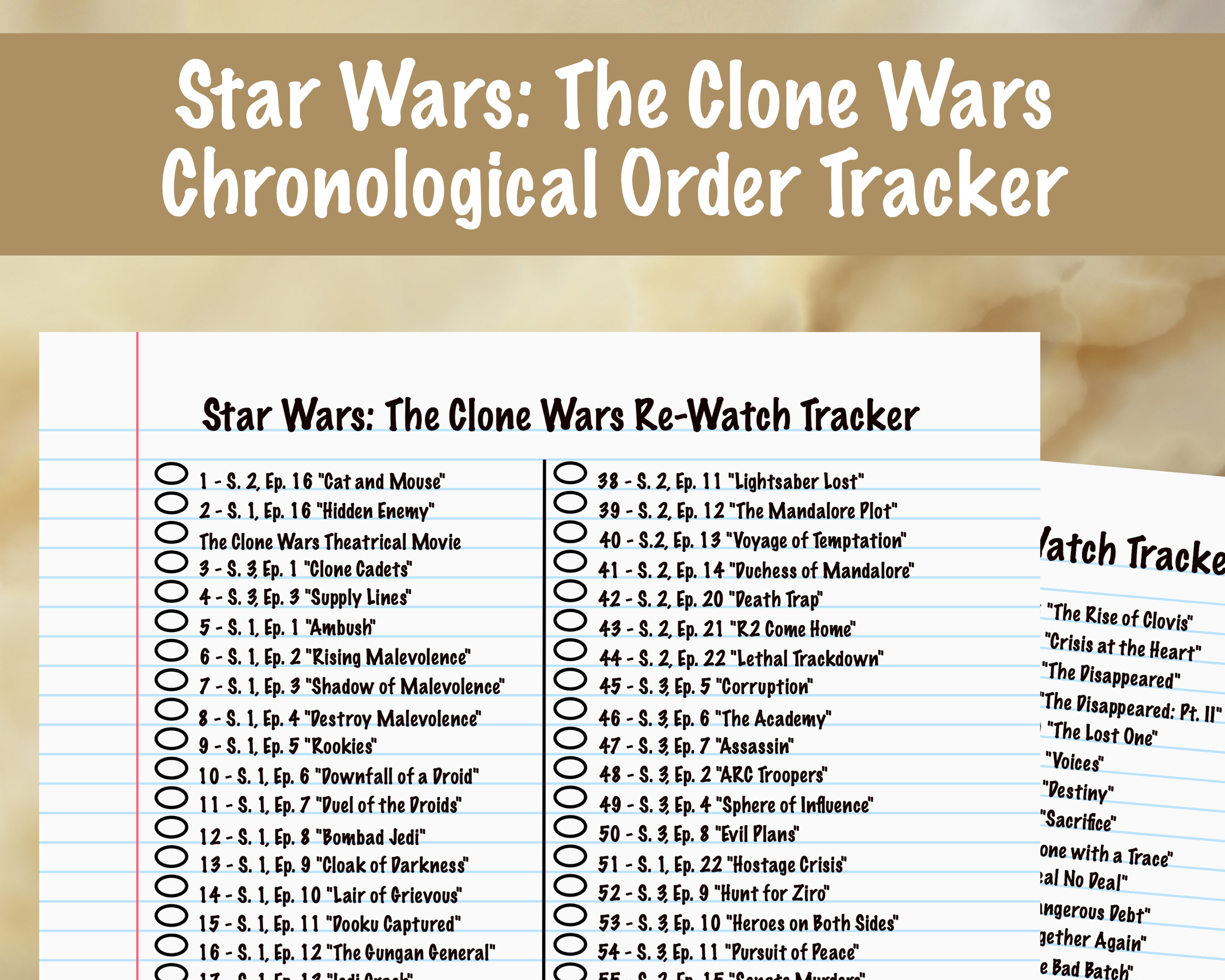 Star Wars chronological order. Chronological order