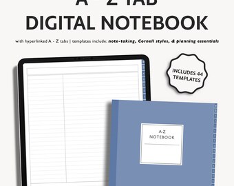 Caderno Digital A-Z: Hiperlinkado com 44 Modelos (PDF)