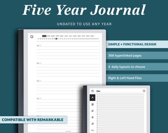Five Year Daily Journal for Remarkable 2 (PDF)