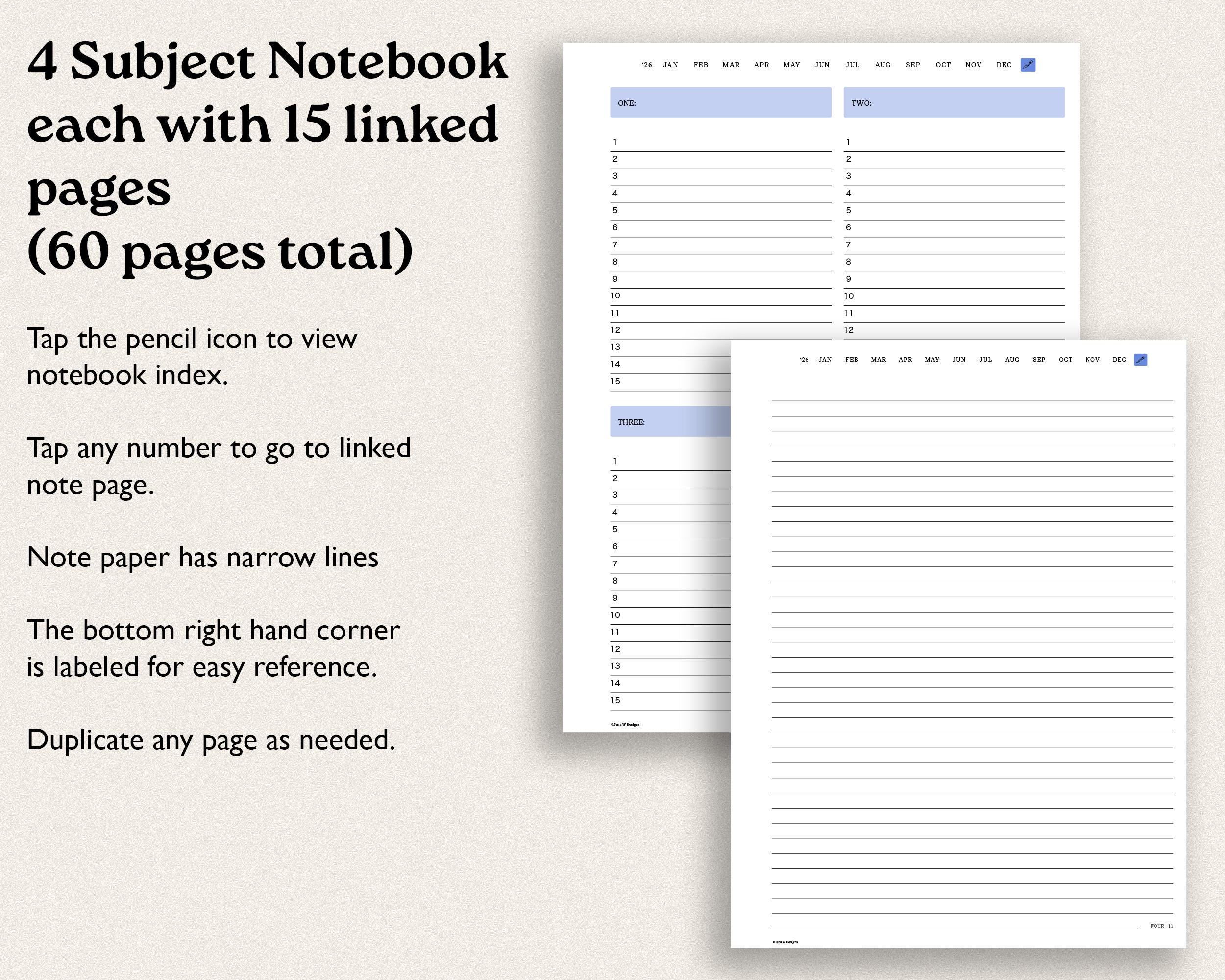 2026 Daily Digital Planner for Remarkable Paper Pro: Minimalist ...