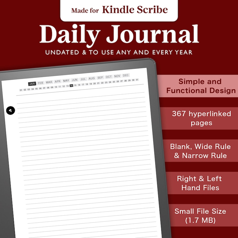 Kindle Scribe Daily Diary - Etsy