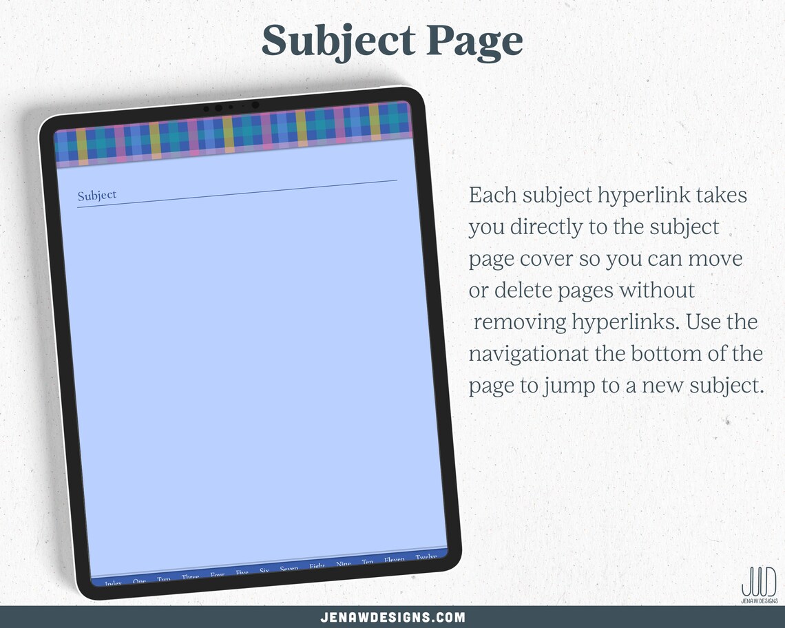 Digital Notepad Digital Notebook With Tabs Goodnotes Etsy