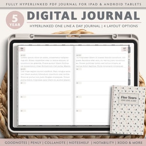 5 Jahre Digitales Journal: One Line a Day, verknüpftes PDF (iPad & Android)