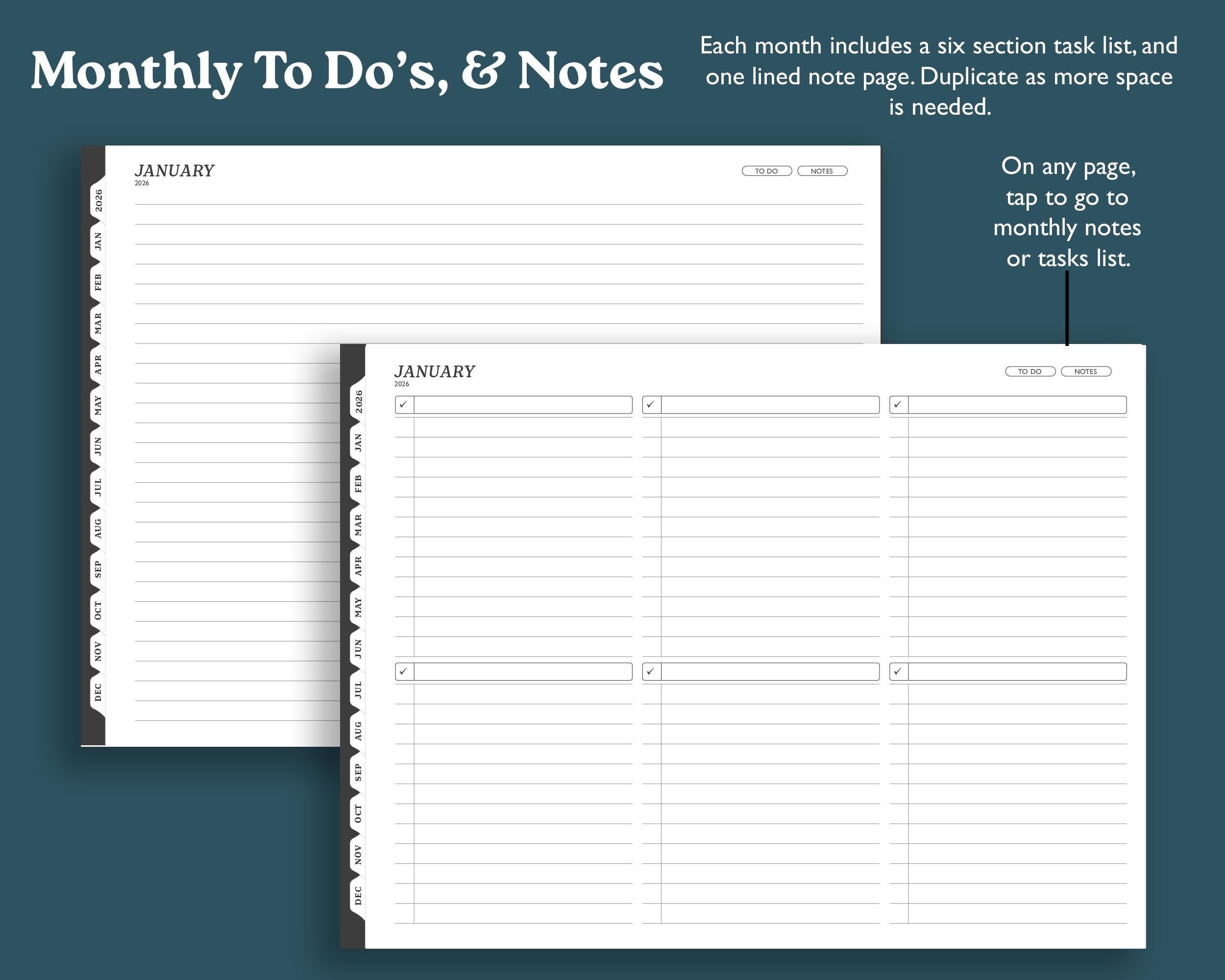2026 Hourly Planner for Remarkable 2: Weekly Digital Agenda (PDF) - Etsy