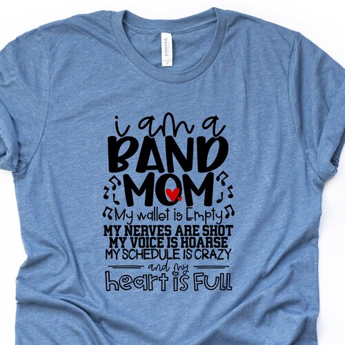 Glitter Percussion Mom Shirt Band 