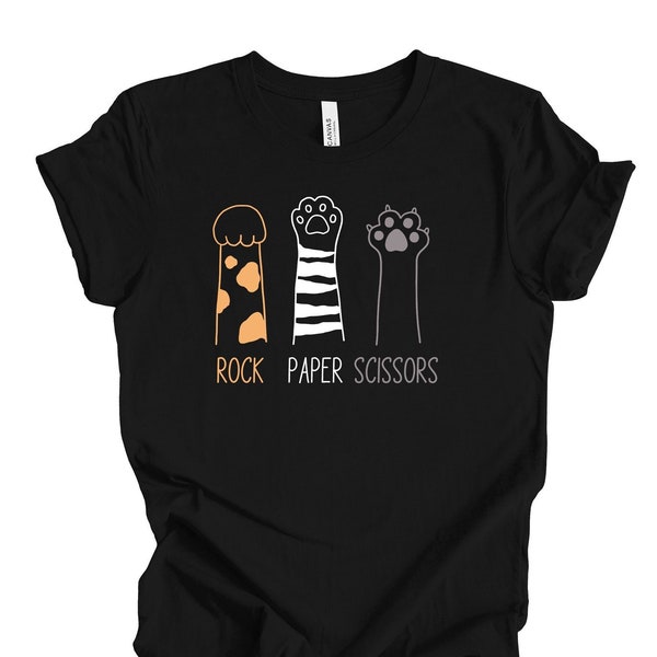 Rock Paper Scissors Cat Paws Etsy