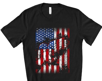 American Flag Eagle Dad Tee: Patriotic Unisex Shirt