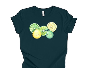 Lemon & Lime Tee: Fun Citrus Fruits Unisex Shirt
