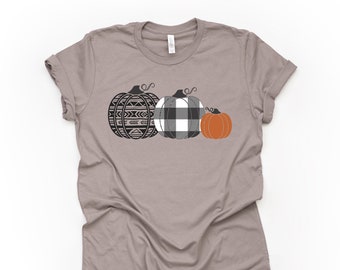 Buffalo Plaid Pumpkin Shirt: Country Chic Fall Design