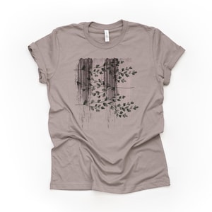 Floral Brush Stroke Bella Canvas T-Shirt: Modern Unisex Design