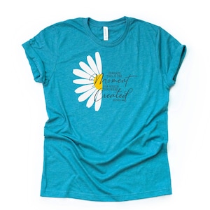Daisy Flower,  Perhaps This Is The Moment You Were Created, Esther 4:14 design on premium unisex shirt, 2 color choices, plus size
