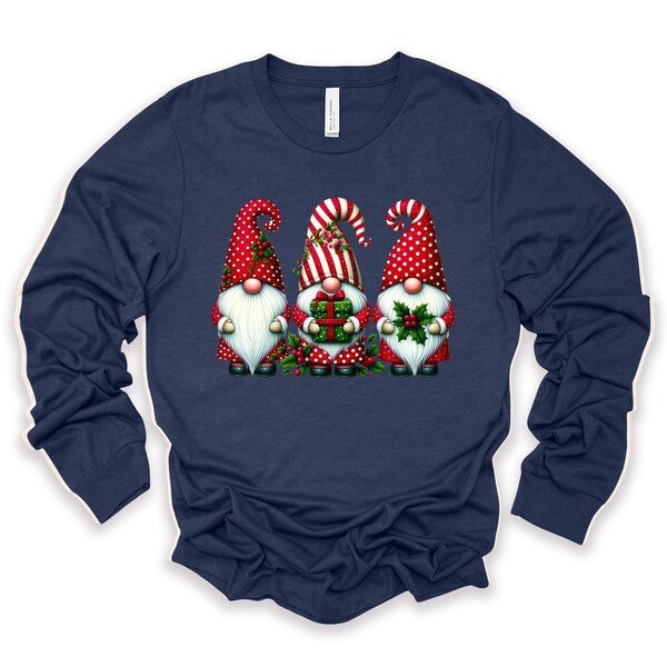 Christmas Gnome Long Sleeve Graphic Tee main image 1