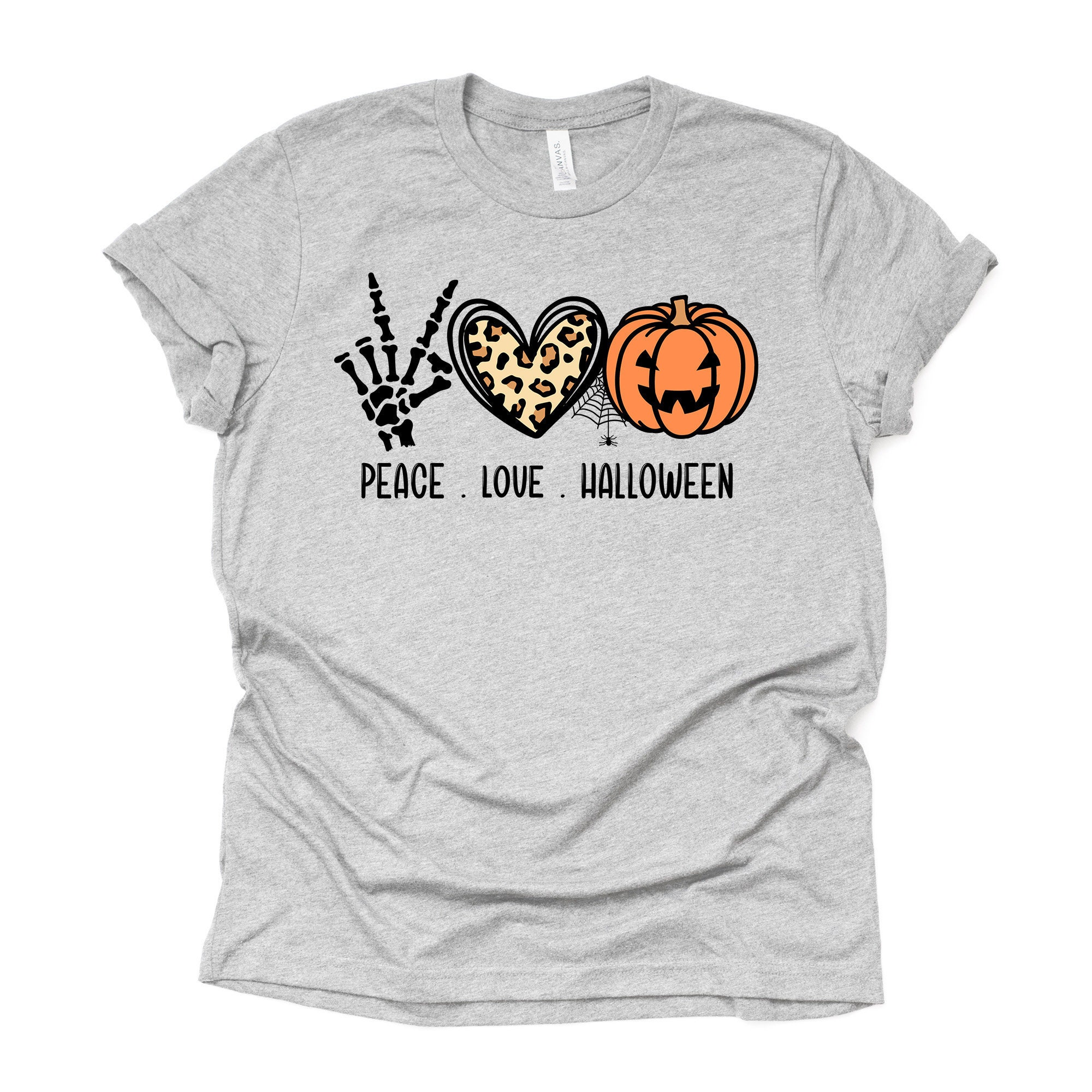 Peace Love Halloween plus sizes Halloween Tee 2x Love Halloween 4x super soft shirt 3x October 31st Design on premium unisex shirt