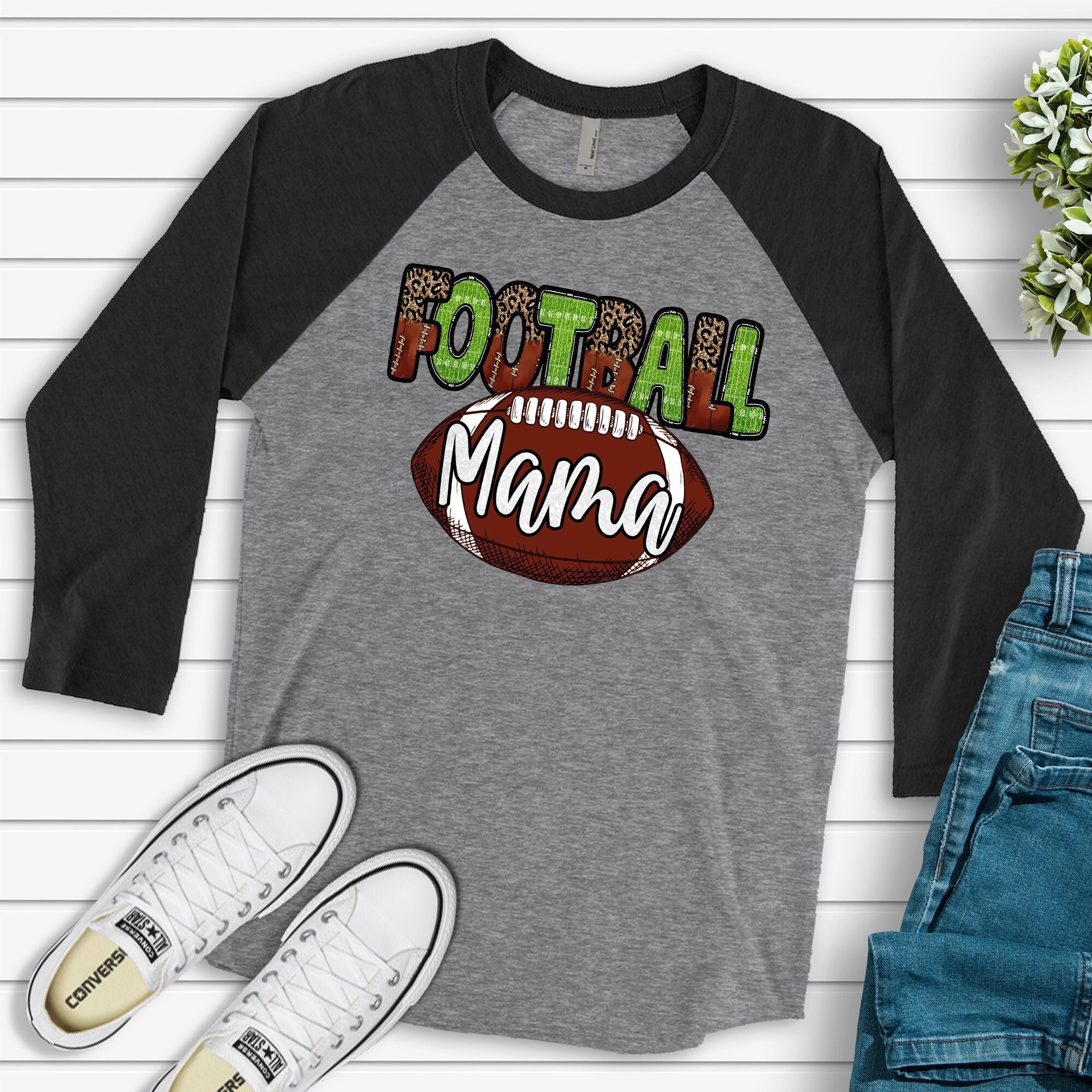 Football Raglan - Etsy Football Raglan - Etsy