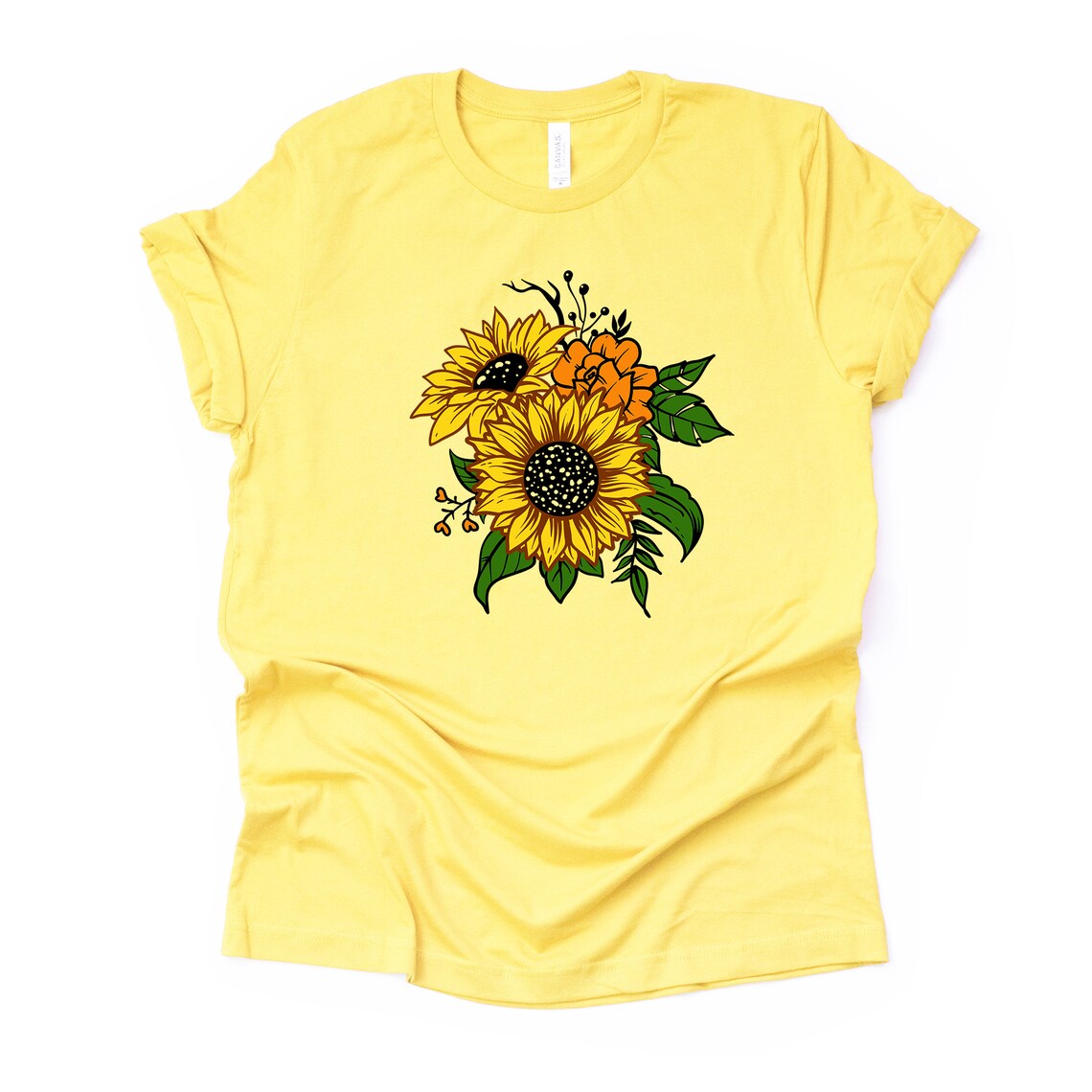 Sunflower Shirt Beautiful Summer Sunflowers Design on Premium | Etsy