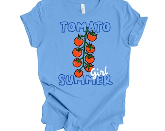 Camiseta "Tomate Girl Summer" para jardinería: Camiseta unisex Bella + Canvas