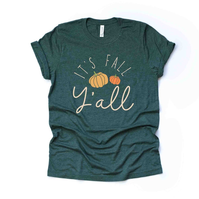 Fall Y'all Pumpkin Tee, Unisex Shirt bild 1