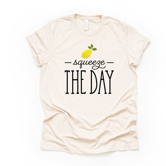 Lemon Tee: Squeeze The Day Graphic Unisex Shirt