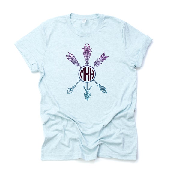 MONOGRAM Arrows Boho Design Customize Initials on This | Etsy