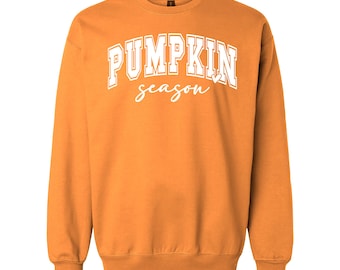 Sudadera de cuello redondo Pumpkin Season: Gildan Softstyle Fall Design