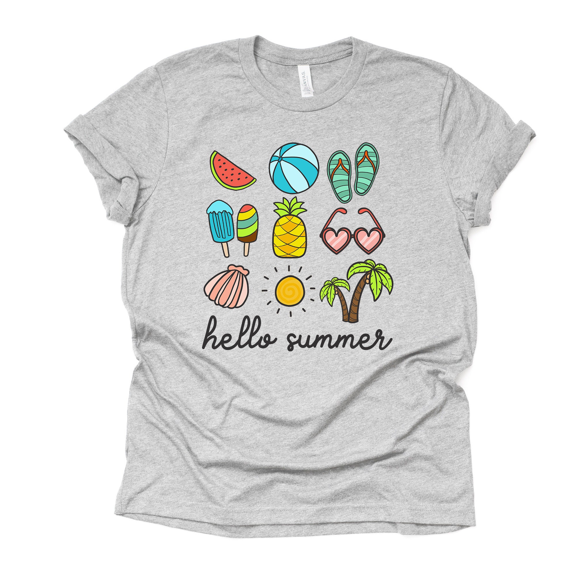 Summer Tee, Hello Summer, Fun Summer Icons, Summer Vacation