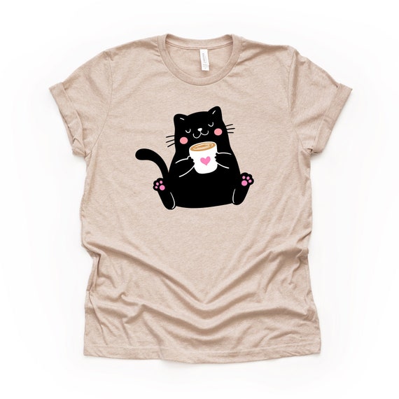 Black cheap cat shirt