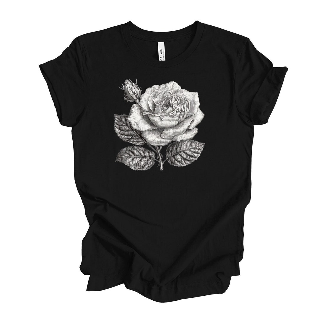 ★ILLIGO★ Rose Check Heart Fitted T-Shirt White Black 25SMT ILLIGO] SS 25 Rose Check Heart Fitted T-shirt Black – SellerWork