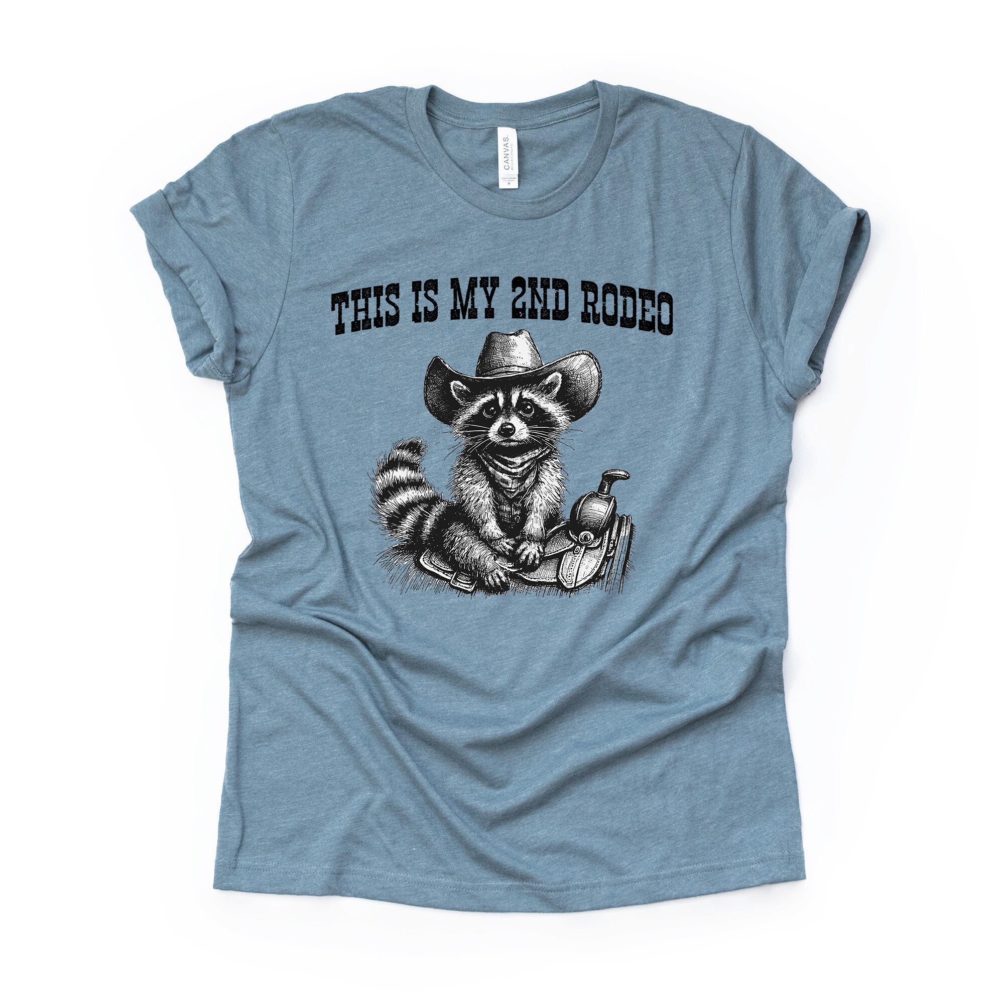 Funny Raccoon Tee: This is My 2nd Rodeo Design - Unisex Shirt - Etsy