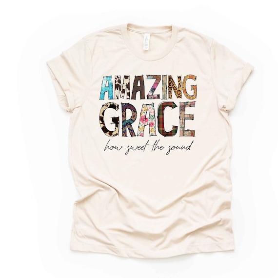 Grace Tee, Western Christian Graphic Print, Unisex Bella Canvas