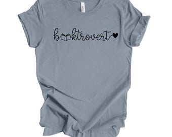 Booktrovert - Book Lovers Unisex Bella Canvas Tee