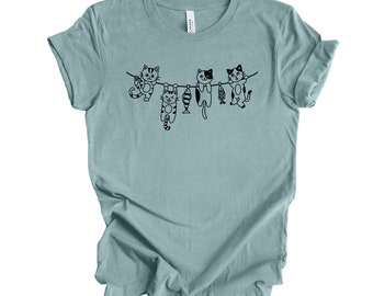 【in a row】[UNISEX] Cats Overfit T-shirt A Cat I Follow on the Internet Tee – Forty Two Squirrels