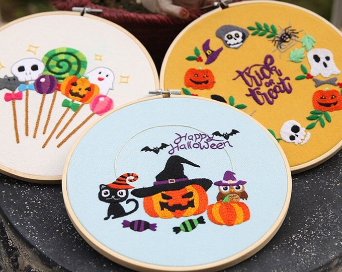Embroidery Kit For Beginner | Modern Crewel Embroidery Kit with Pattern | Floral  Embroidery Full Kit with Needlepoint Hoop| DIY Craft Kit