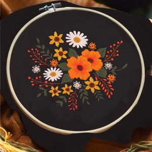 DIY Embroidery Kit beginner, Beginner Embroidery kit,Modern embroidery kit cross stitch, Hand Embroidery Kit, Needlepoint| DIY Crafts Kit