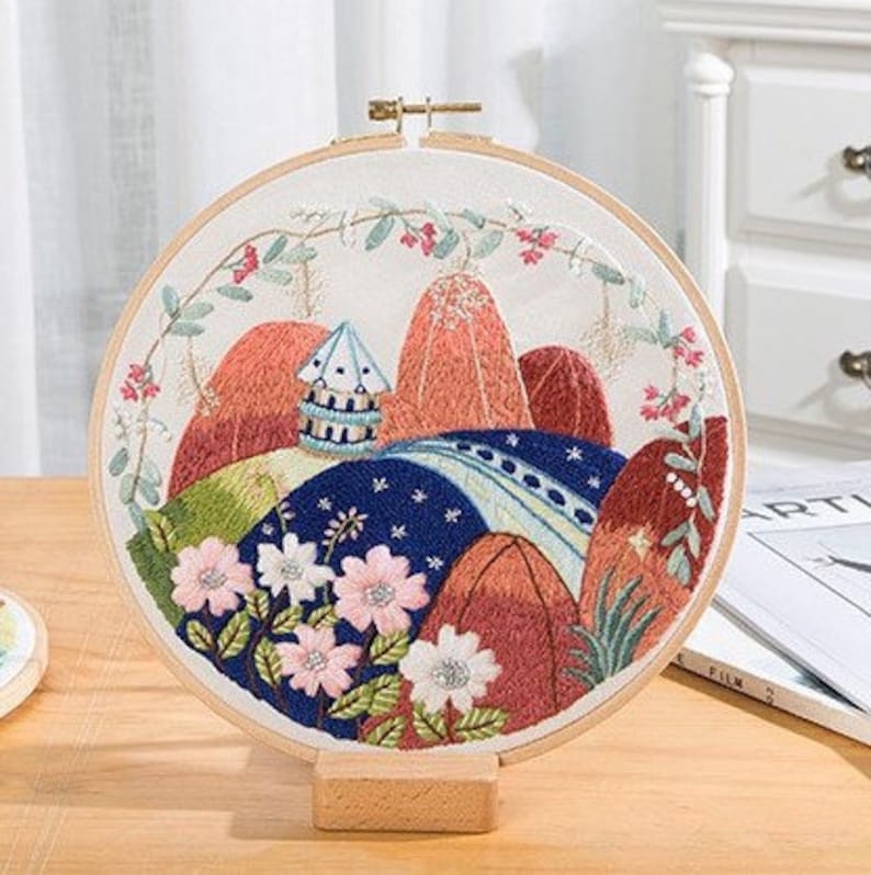 Embroidery kit for beginners modern crewel embroidery kit  etsy