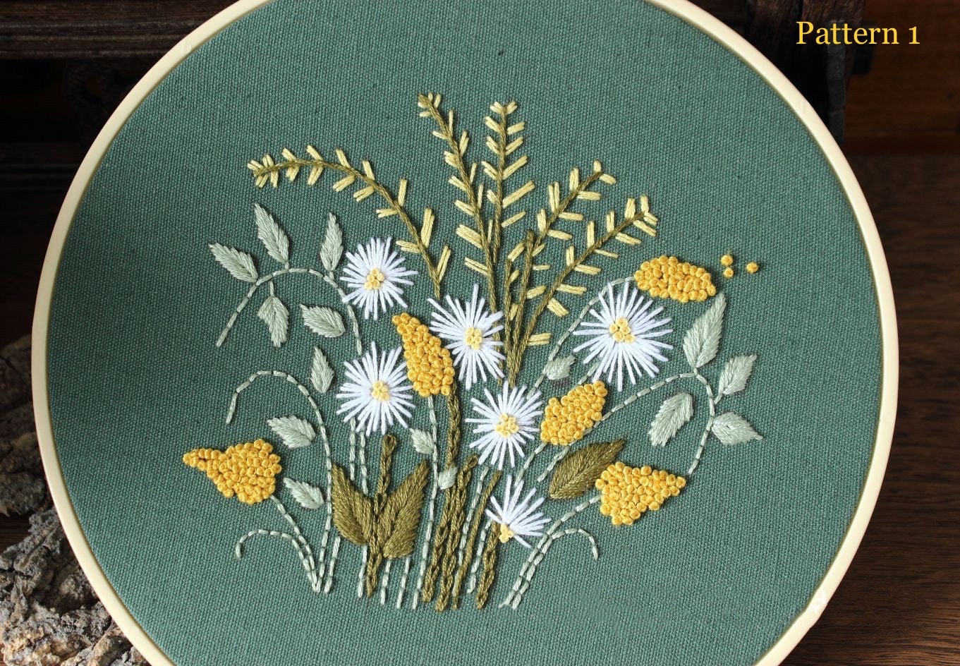 1pc Embroidery Kits for Beginners with Pattern Creative Dandelion