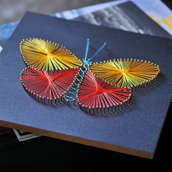 Butterfly String Art/ DIY Crafts Adult/kids String Art Kits / Wall