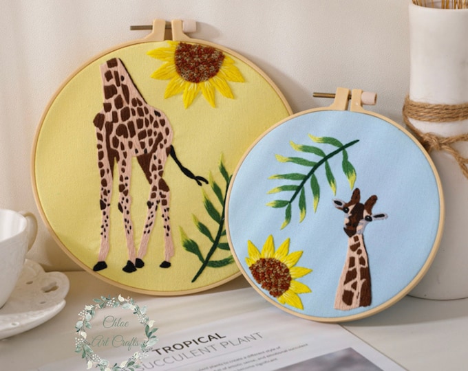 DIY Embroidery Kit beginner, Beginner Embroidery kit, Modern embroidery kit cross stitch, Hand Embroidery Kit, Needlepoint , DIY Craft Kit