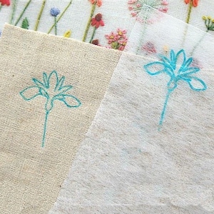 Embroidery Tracing Paper and Pen, DIY Embroidery Pattern Tracing Copy  Paper, Transfer Kit-5 Sheets 