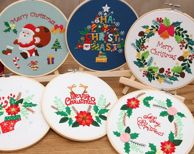 DIY Embroidery Kit beginner, Beginner Embroidery kit, Modern embroidery kit cross stitch, Hand Embroidery Kit, Needlepoint , DIY Craft Kit