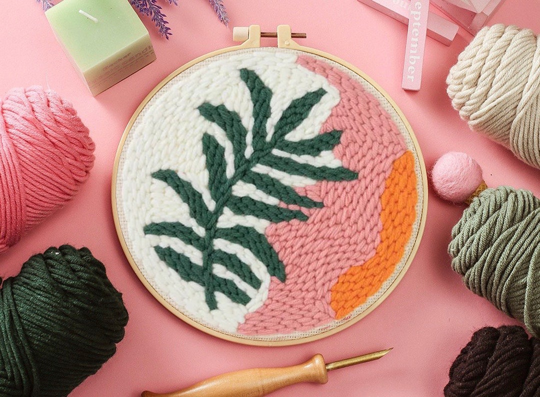 Punch Needles Start Kit/ Beginner Punch Needle Kit With Adjustable